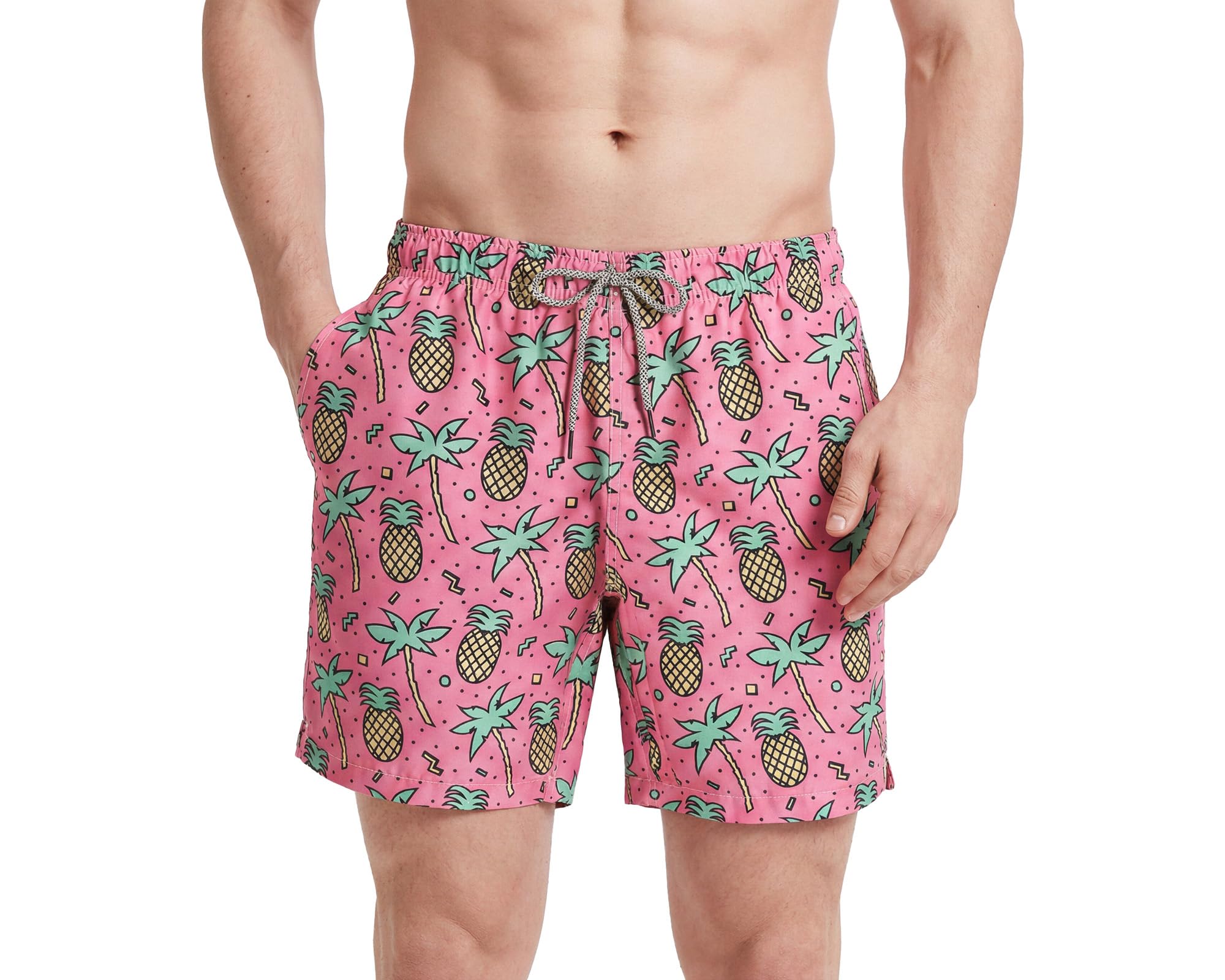 MaaMgic Pantaloncini da Bagno da Uomo Asciugatura Veloce Costume da Bagno per Surf sulla Spiaggia Multi-funzioni Allenamento casa con Fodera in Mesh con Fodera in Mesh