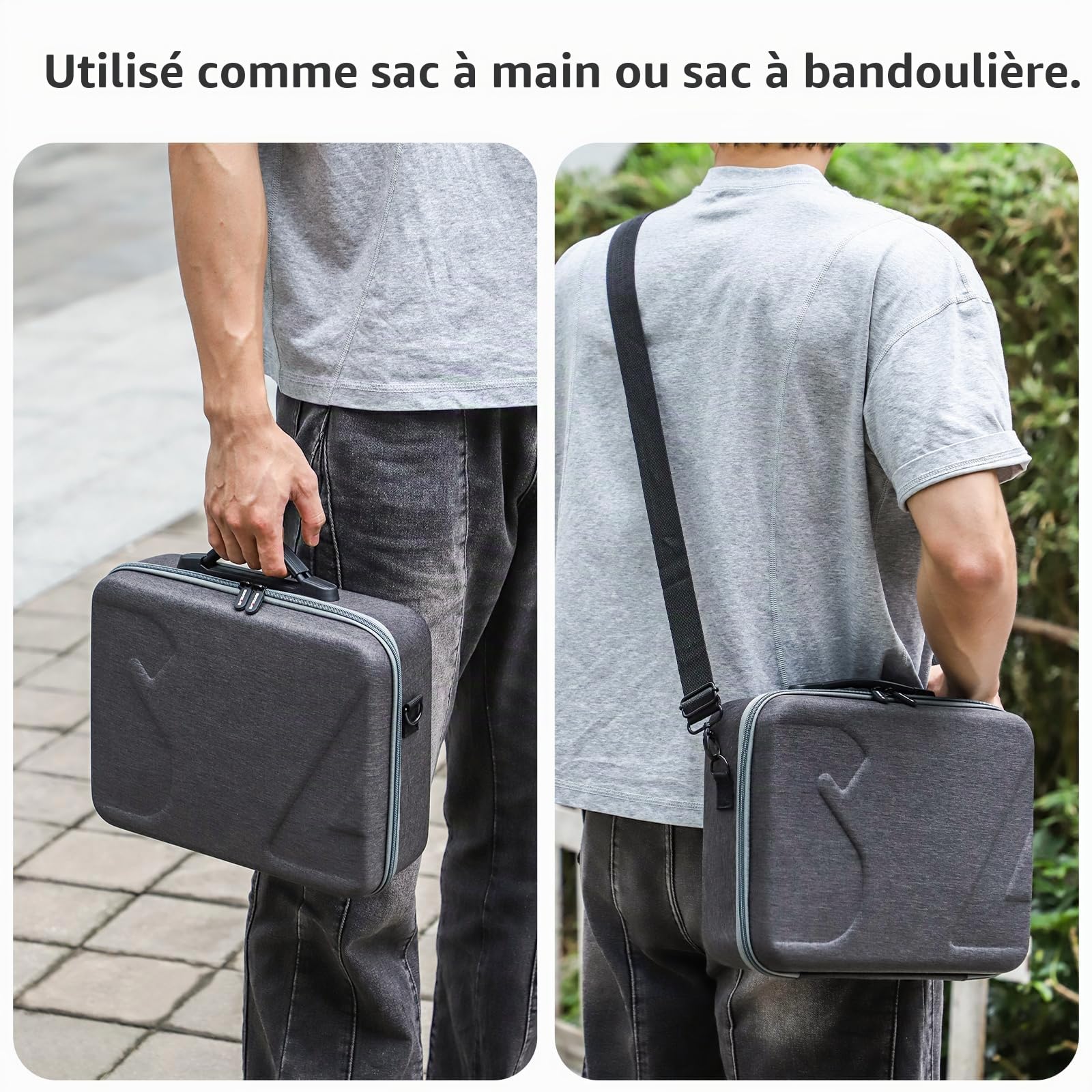 ZJRXM Sac pour DJI Neo 2 et Goggles N3, Sac de voyage portable, Sac de transport et de rangement pour accessoires DJI Neo 2, Goggles N3, RC Motion 3