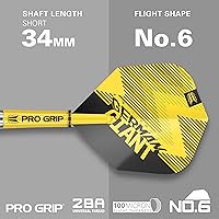 Vista 4 de TARGET Darts Gabriel Clemens Tungsten Steel Tip Darts Set - 9 Pro Grip Shafts - 9 Pro Ultra Flights – Dart Wallet - Dart Counter App Coupon Bundle