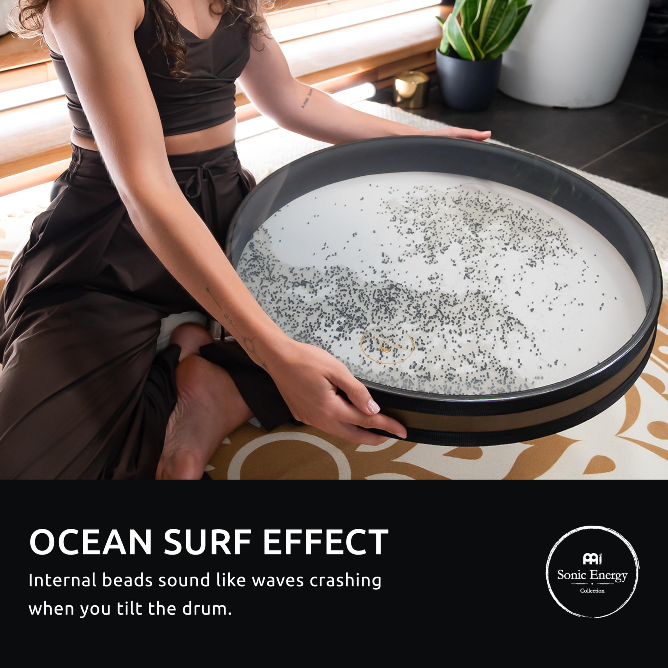 Meinl Sonic Energy - Tambor de olas de 55,88 cm, efecto de surf oceánico para meditación, ASMR, terapia de sonido, yoga
