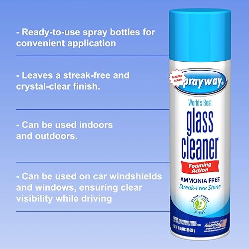 Miniatura 2 de Limpiador de vidrio limpiador de acción de espuma de 19 onzas con paño de limpieza en embalaje The Award Box (paquete de 3)