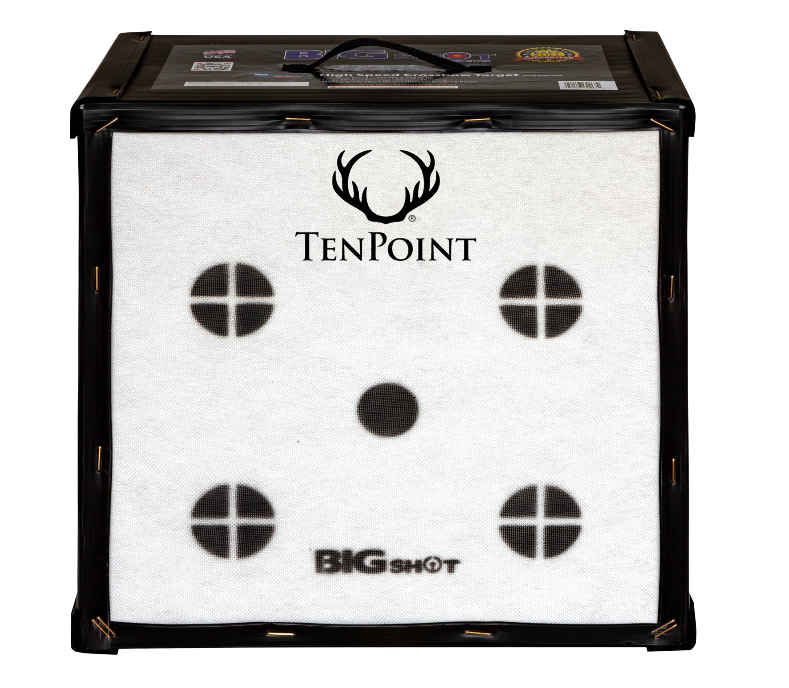 BIGSHOT Iron Man Kinetic 650 Ten Point Edition Crossbow Target - High Speed Archery Target for Backyard, 650 FPS Rated, Easy Arrow Removal, Field Point Target for Crossbow and Compound Bow