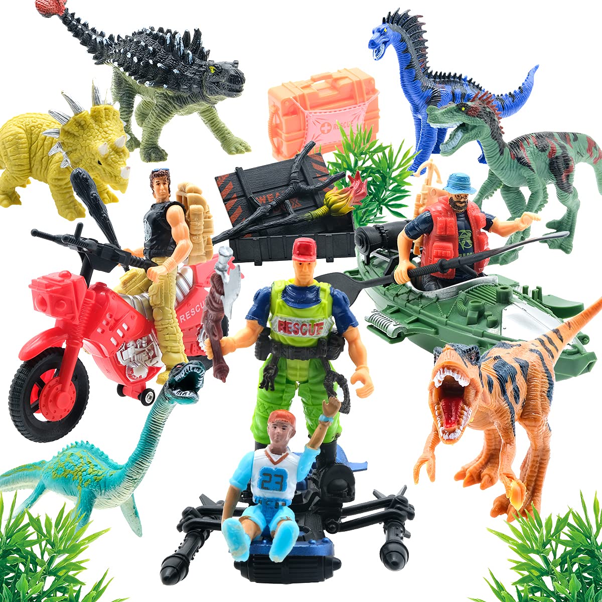 Buy Dinosaur Toys with Action Figures for 3 4 5 6 7 Year Old Boys and