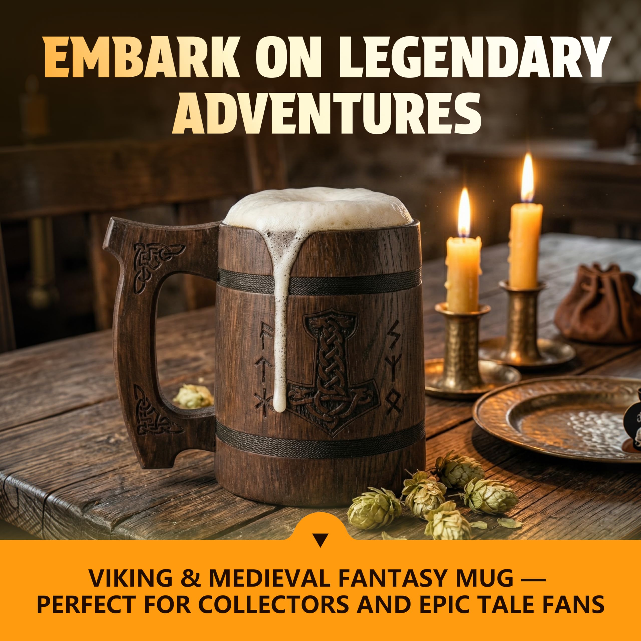 TESLYAR 0.6 Taza vikinga | Regalo Vikingo | Regalos vikingos para hombre | Jarra Cerveza | Regalos Hombre Navidad | Jarra de cerveza vikinga | Productos vikingos | Regalo Dia Del Padre