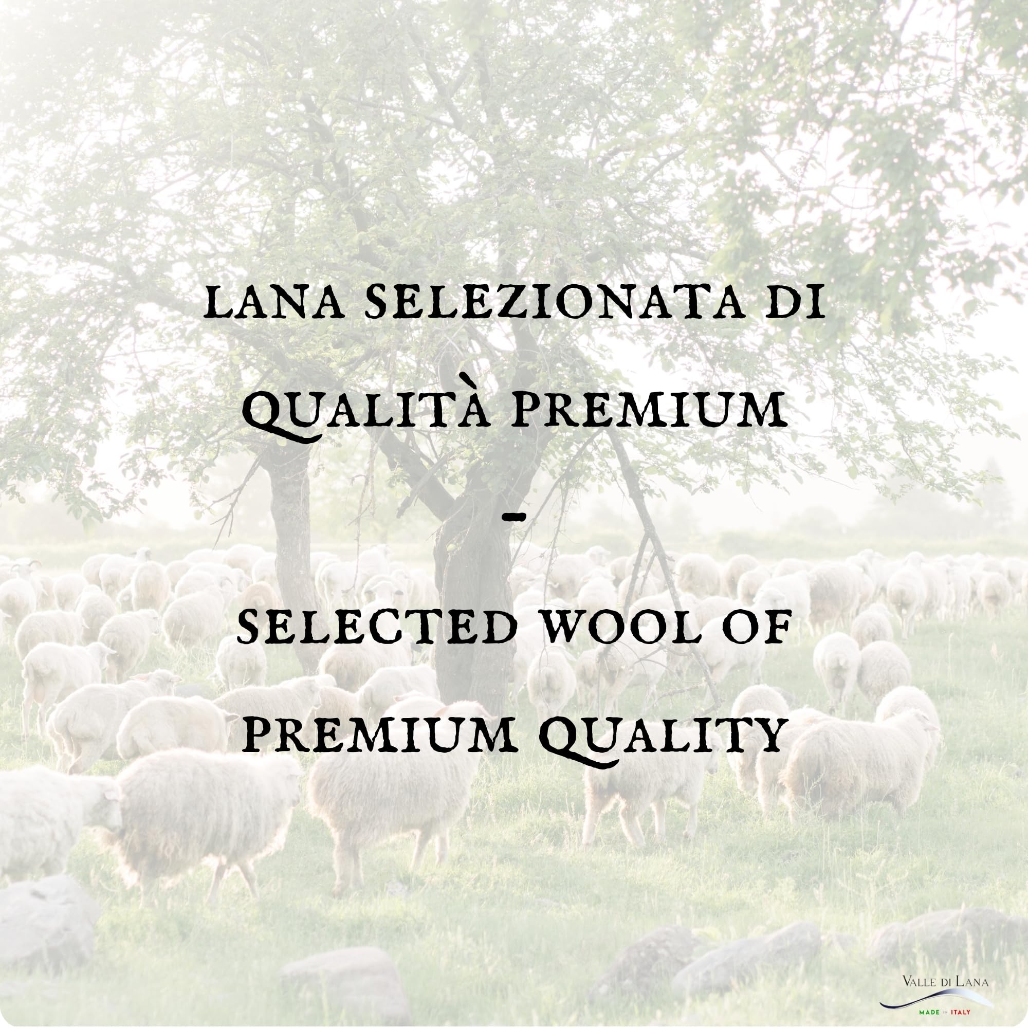Valle di Lana - Cuscino Saponetta Classico in Lana Merino, Traspirante e Termoregolante, Regolabile in Altezza, Federa in Puro Cotone Lavabile, Made in Italy