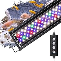 Vista 7 de hygger - Luz LED para acuario de iluminación de 36 W, 24/7, modo de luz del sol, luz de la luna y modo de bricolaje, temporizador ajustable, brillo