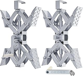 OEDRO RV Wheel Chock Stabilizer, Camper X-Shaped Wheel Tire Axel Chocks for Travel Trailers Camping with Z-Shaped Wrench，2 Pack