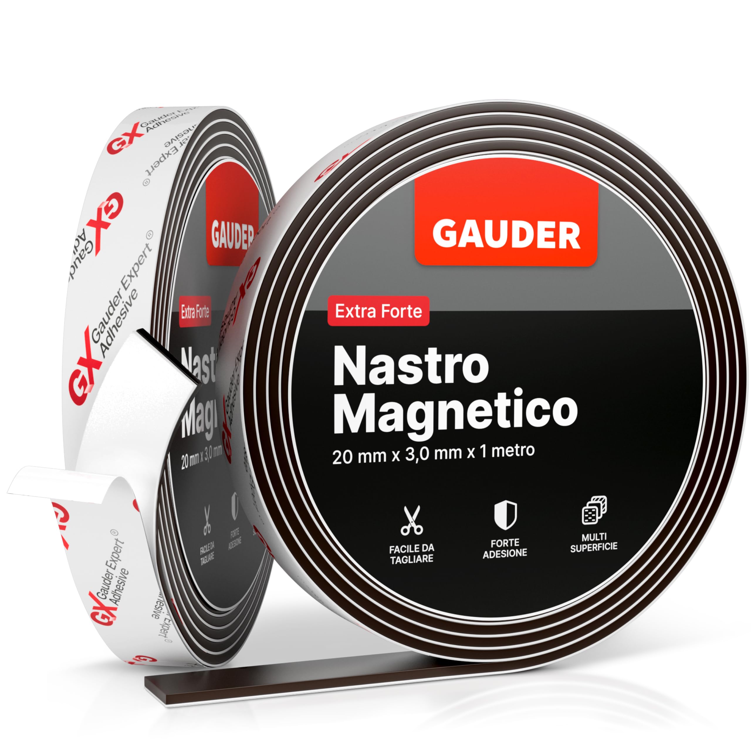 Nastro Magnetico Autoadesivo GAUDER - 3 Metri, Tagliabile | Per Attaccare Oggetti A Superfici Metalliche - Foto 10