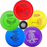 Innova Disc Golf Starter Set Beginner 5 Disc + Mini 160-180g - Aviar Putter, Roc3, Leopard, Teebird, Destroyer