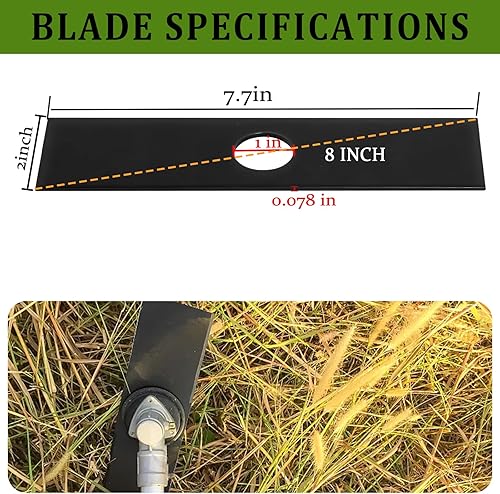 Miniatura 5 de Ketofa Paquete de 5 cuchillas de bordeadora 613223 compatibles con Ryobi, Echo 720-237-001, Stihl 4133-713-4101, Maruyama 216062, Green Machine
