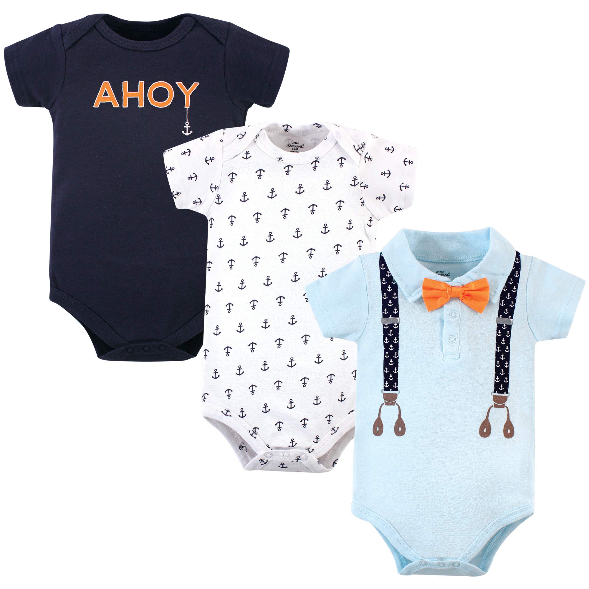 Little Treasure Unisex Baby Cotton Bodysuits