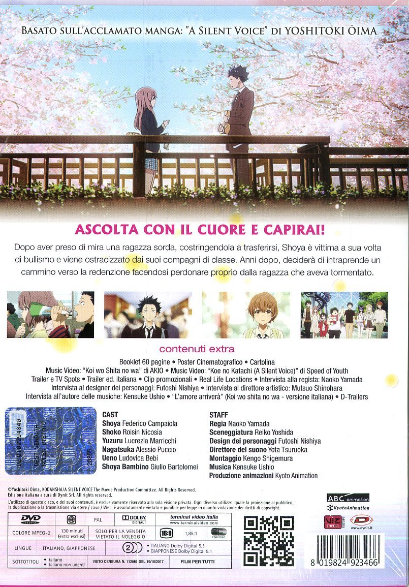 La Forma della Voce (Special Edition) (First Press) (2 DVD)