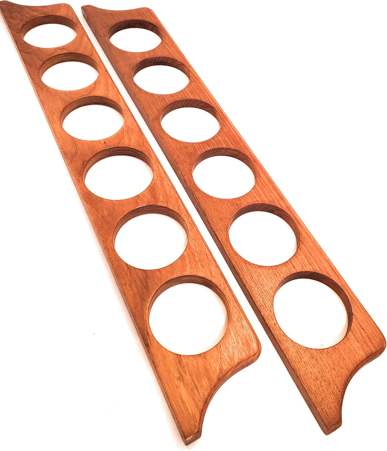 Anchor Hauler Solid Teak 6 Hole Map Storage Rack 24 x 3