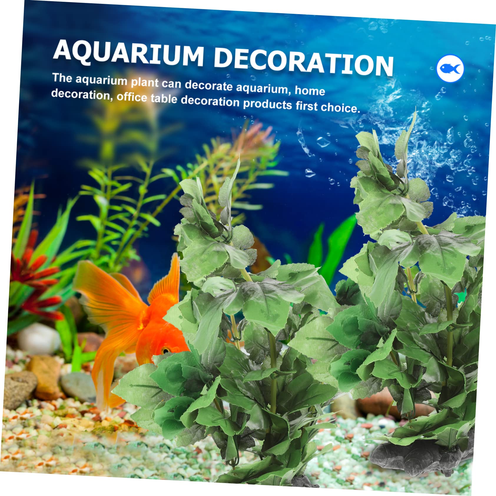 POPETPOP 5 Piezas pecera Plantas acuaticas Madera Flotante para Peces Agua Planta Artificial Original pequeña Planta de Acuario decoración Decorativa del Tanque de Peces el plastico