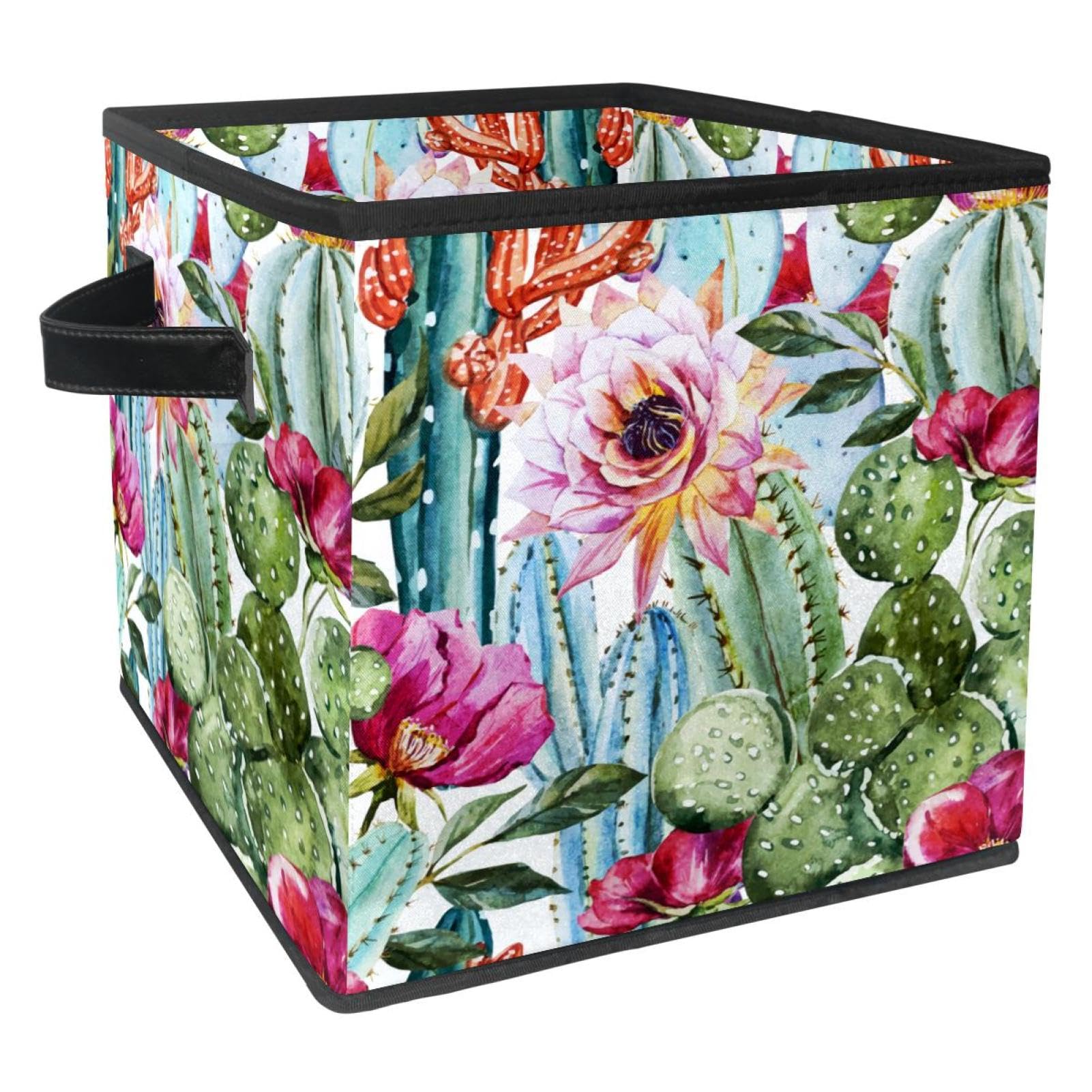 Cube de rangement pliable avec poignées solides pour organiser les jouets et placards