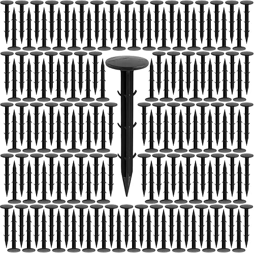 Juego de 300 anclajes de plástico para jardín de 6.0in (6.0in)
