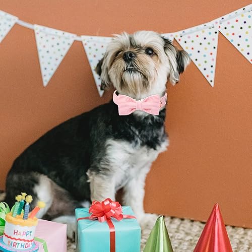 Miniatura 350 de Collar de perro con bandera estadounidense con pajarita, collar patriótico para perros pequeños, medianos y grandes, talla XS