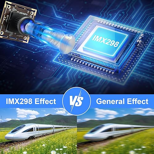 Miniatura 6 de Módulo de cámara USB 16MP gran angular 110 grados sin distorsión lente Webcam, cámara USB Ultra HD 3496P, cámara USB integrada Plug and Play en la