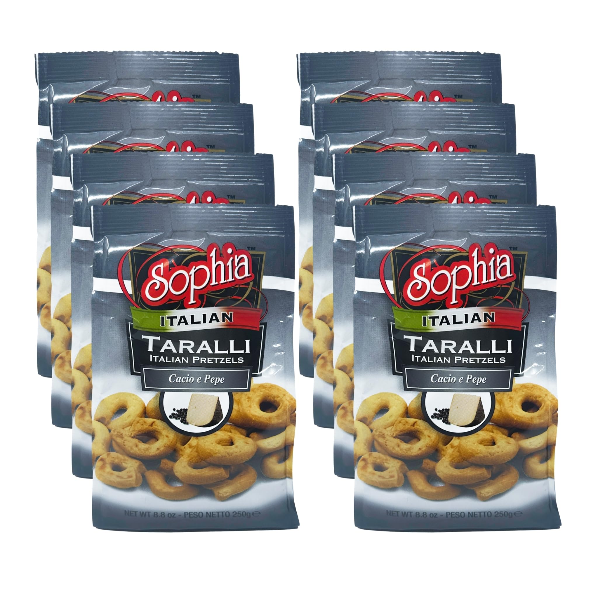 Amazon.com: Sophia Taralli Italian Pretzels - Cacio e Pepe 8.8oz