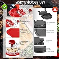 Vista 5 de Trituradora de pollo de alta calidad, trituradora de pechuga de pollo de grado alimenticio y picadora de carne con mango ergonómico antideslizante