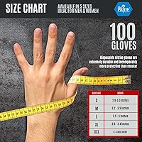 Vista 5 de MED PRIDE Maxx Strength - Nitrilo industrial negro, 8 mil de grosor, textura de diamante, desechable, resistente, resistente al desgarro