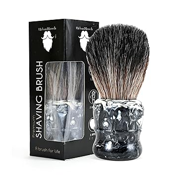 UrbanMooch Shaving Brush For Men | Resin Shaving Brush With Ultra Soft & Absorbent Bristles | Imitation Badger Hair Shaving Brush | Cruelty Free | For A Smooth Shave, Knot Size 28mm