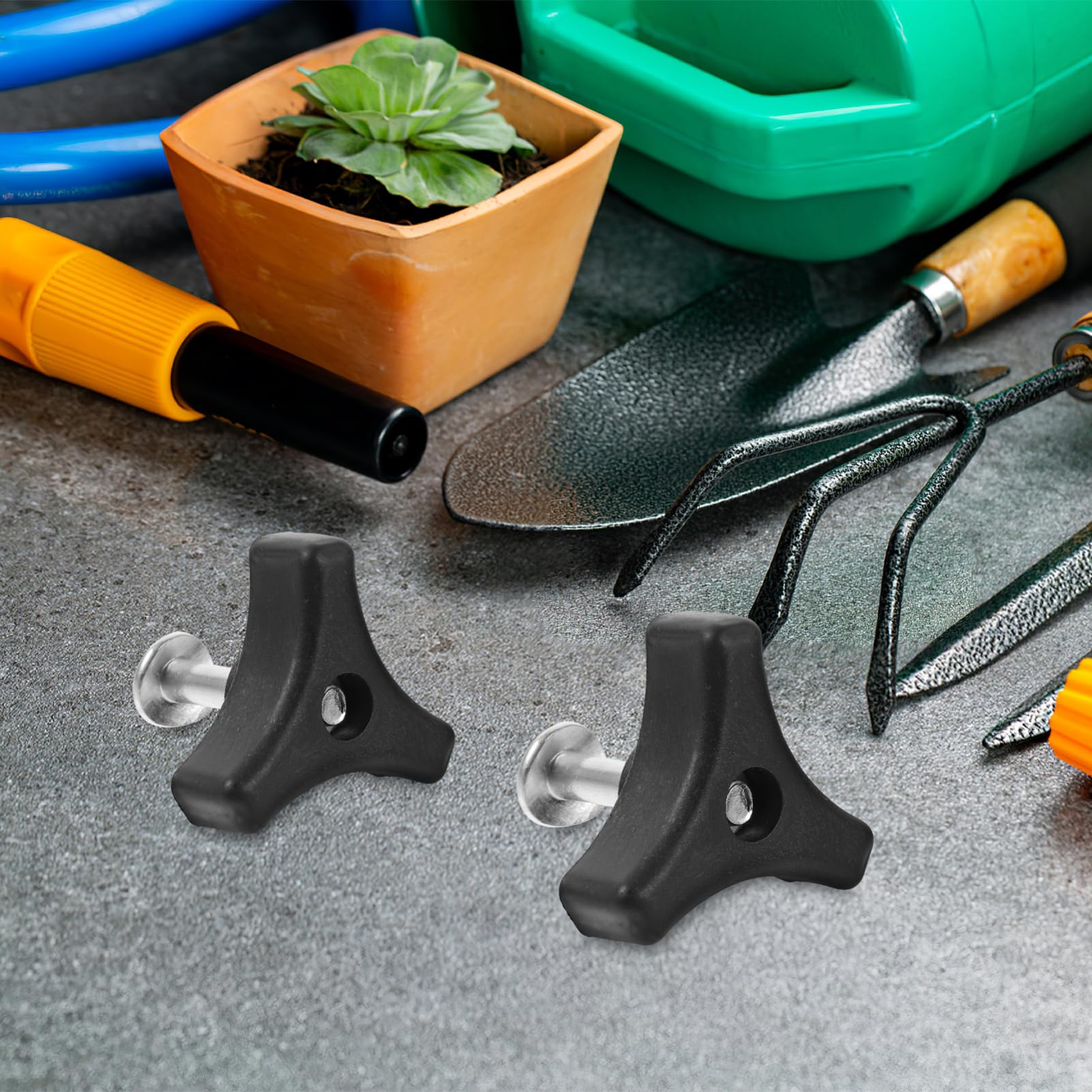 BESPORTBLE 20 Juegos Manillar para Cortacésped con Tornillos y Mango Triangular Instalación Rápida y Práctica Accesorios para Herramientas de Jardín
