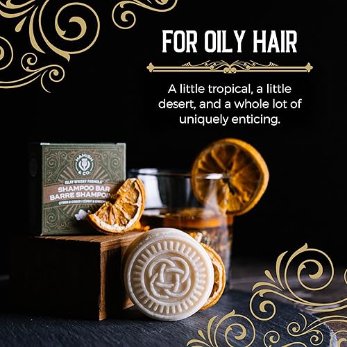Miniatura 3 de Viori Hamish & Co. - Barra de champú  Citron & Ginger  Champú para hombres  Hecho a mano con islam escocés y whisky infundido  Hecho de ingredientes