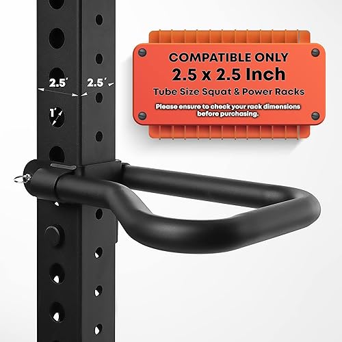 Miniatura 3 de AmStaff Fitness Dip Bar Attachment for Squat & Power Rack  Compatible for 2x2" - 2.5x2.5" - 3x3" Inches Tube with 1-Inch Hole Racks  (Pair)