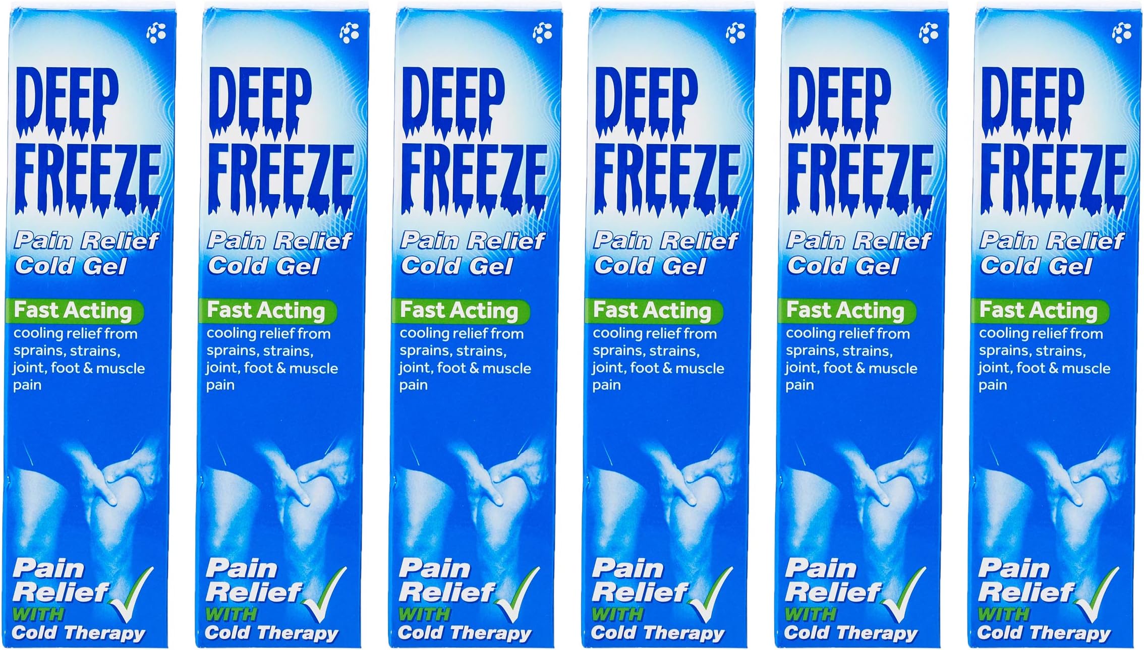 Deep Freeze Effective Pain Relieving Cold Gel, 35 g, Pack of 6