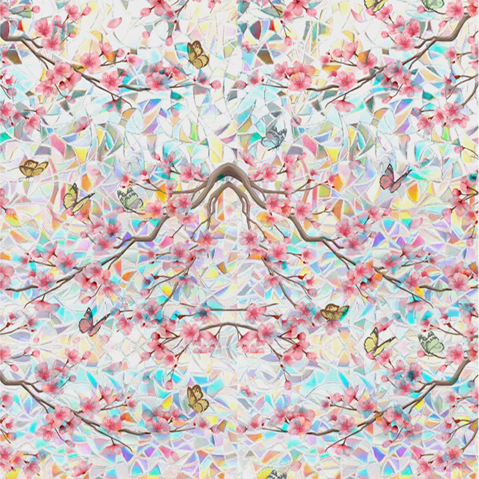 Film pour Fenêtre Intimité 75 x 950 cm Film Fenêtre Anti Regard Jour et Nuit, Opaque Fenetre 3D Motif, Autocollant Fenetre pour Maison Bureau Magasin, C