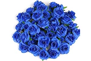 Kesoto 50pcs Royal Blue Artificial Rosas Azules
