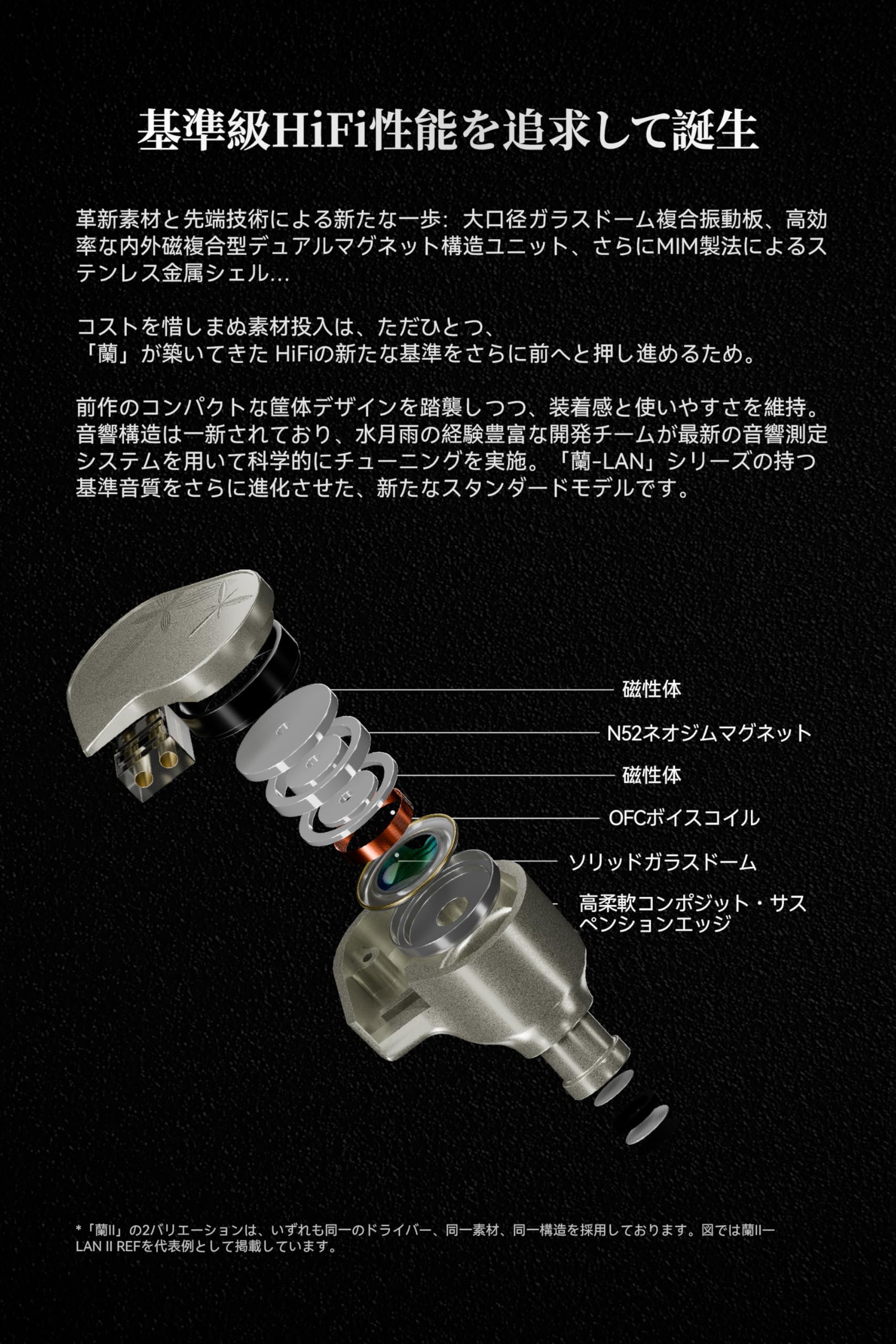 Amazon.co.jp: 水月雨 MOONDROP 蘭Ⅱ - LAN 2 POP カナル型 イヤホン
