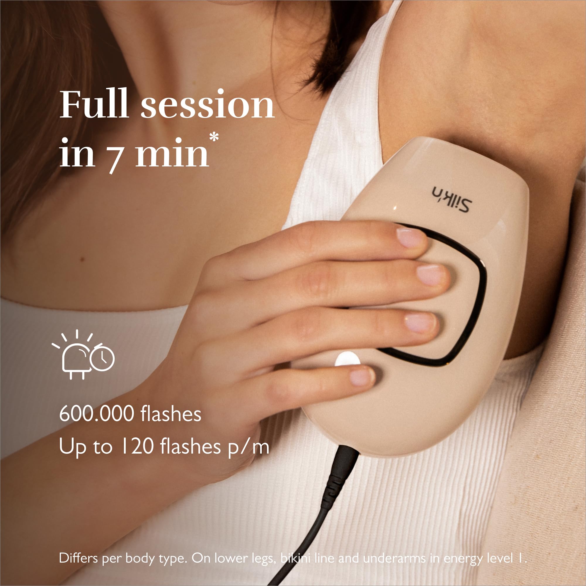 Silk'n Infinity Fast Compact IPL Laser Hair Removal Device for Women and Men, Painless Permanent Hair Reduction at Home for Face and Body, Automatic Skin Color Sensor, Ultra Fast, Travel Case Included