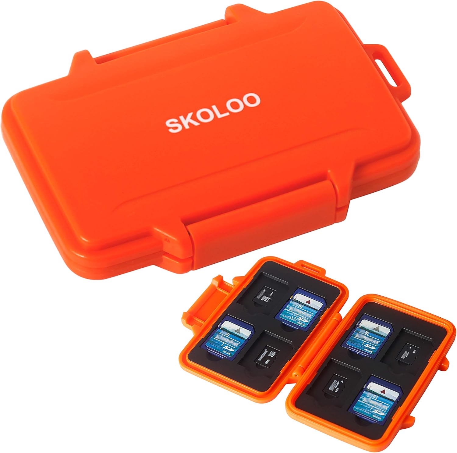 SKOLOO SD Card Case Waterproof Memory Card Holder Micro