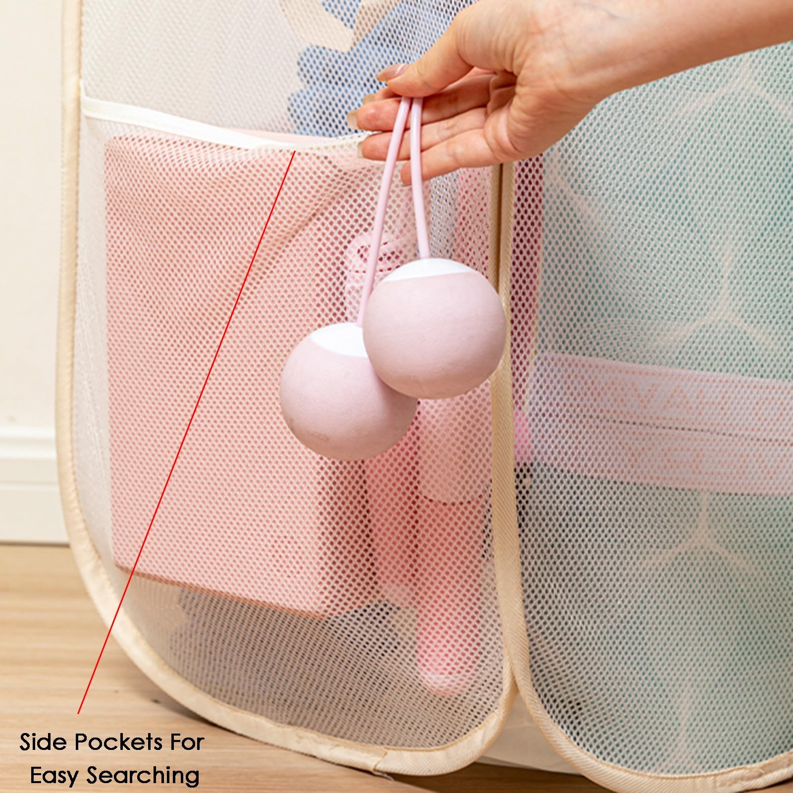 Cesta De Almacenamiento Plegable For Equipos De Fitness