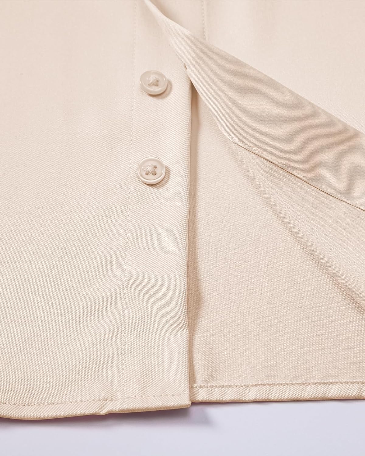 Mens Slim Fit Dress Shirts Wrinkle Free Formal Wedding Long Sleeve Button Down Shirts - Image 7