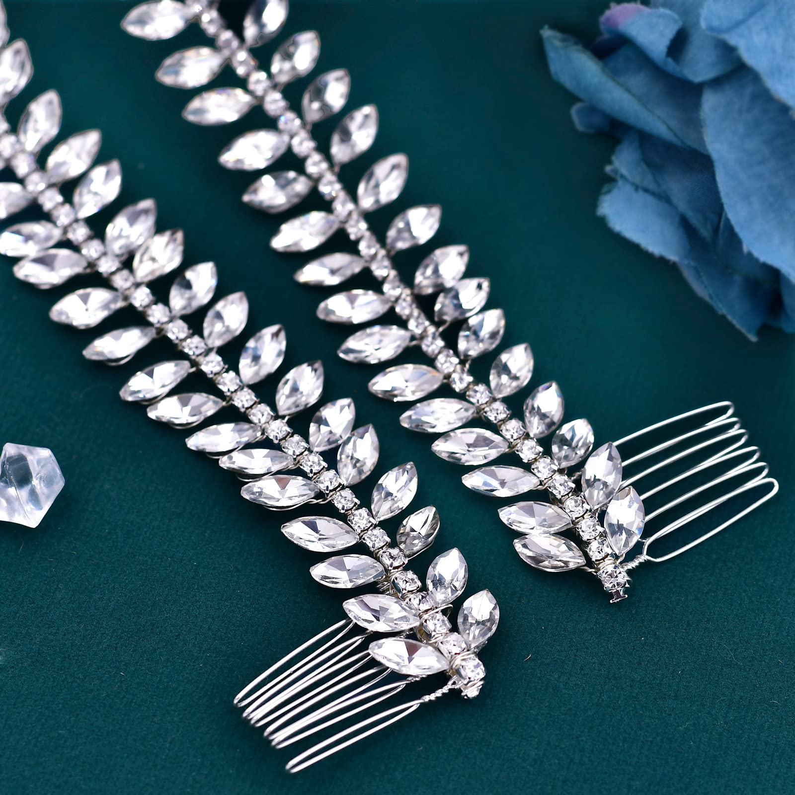Peigne à Cheveux Mariage – Strass Argenté Et Perle – Pour Mariée Ou Demoiselle D'honneur