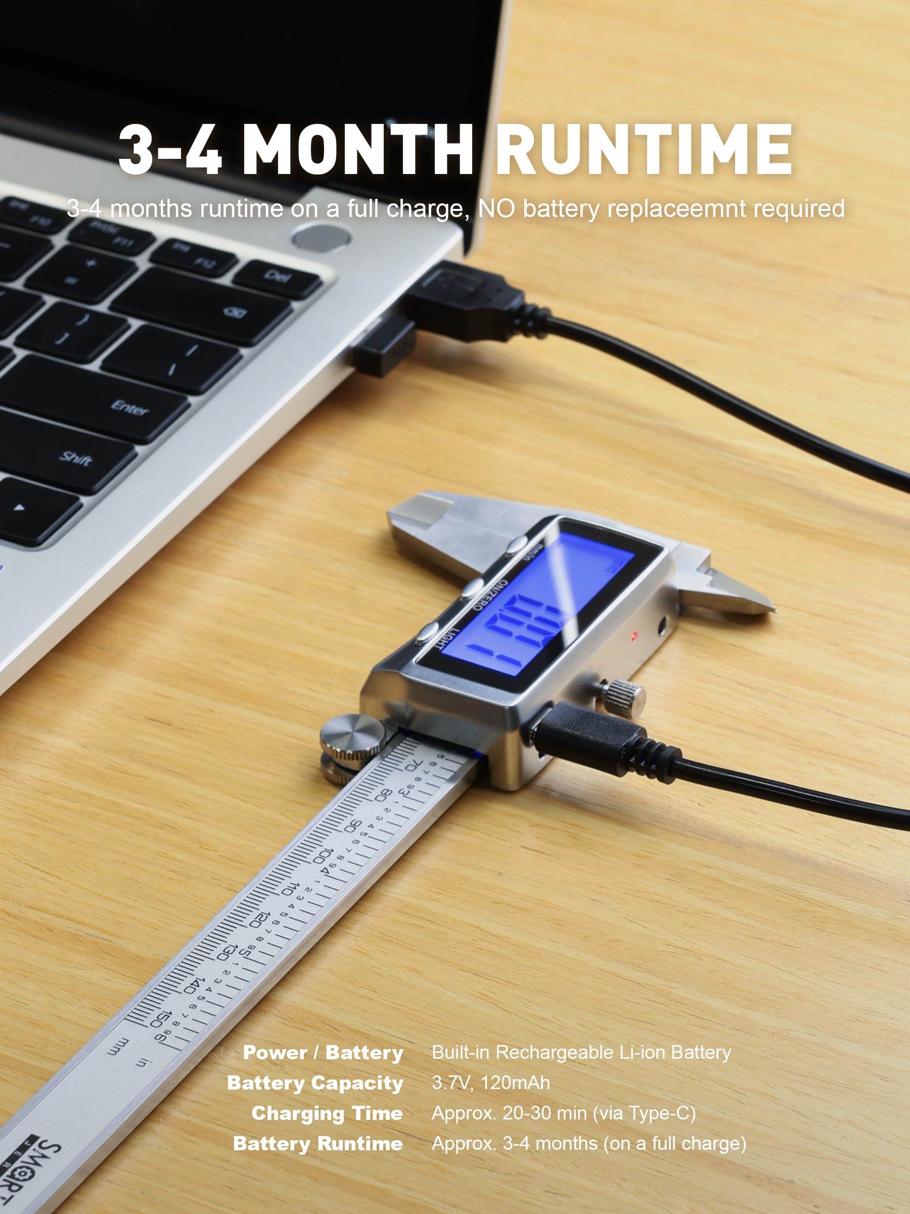 6" Digital Caliper - Durable & Long-Lasting -4
