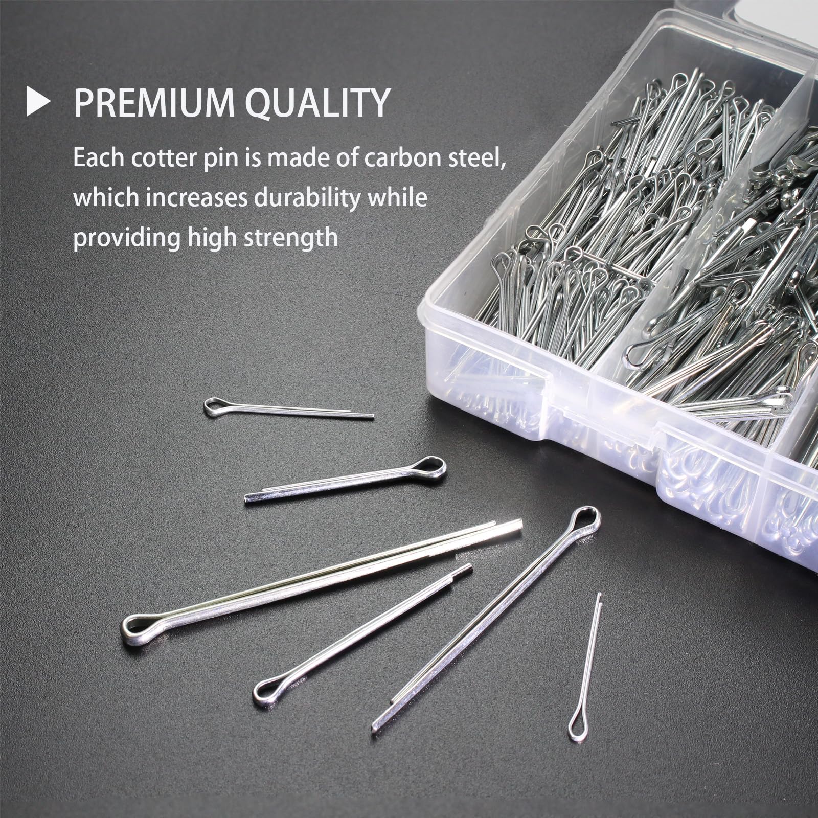 Cotter Pin Kit - 1000pcs Assorted Sizes -3