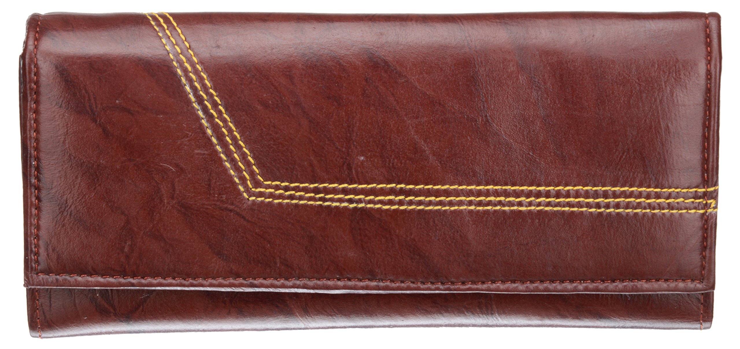 Genuine Leathers Women's Clutch (Brown) by Maskino Leathers-picture-13