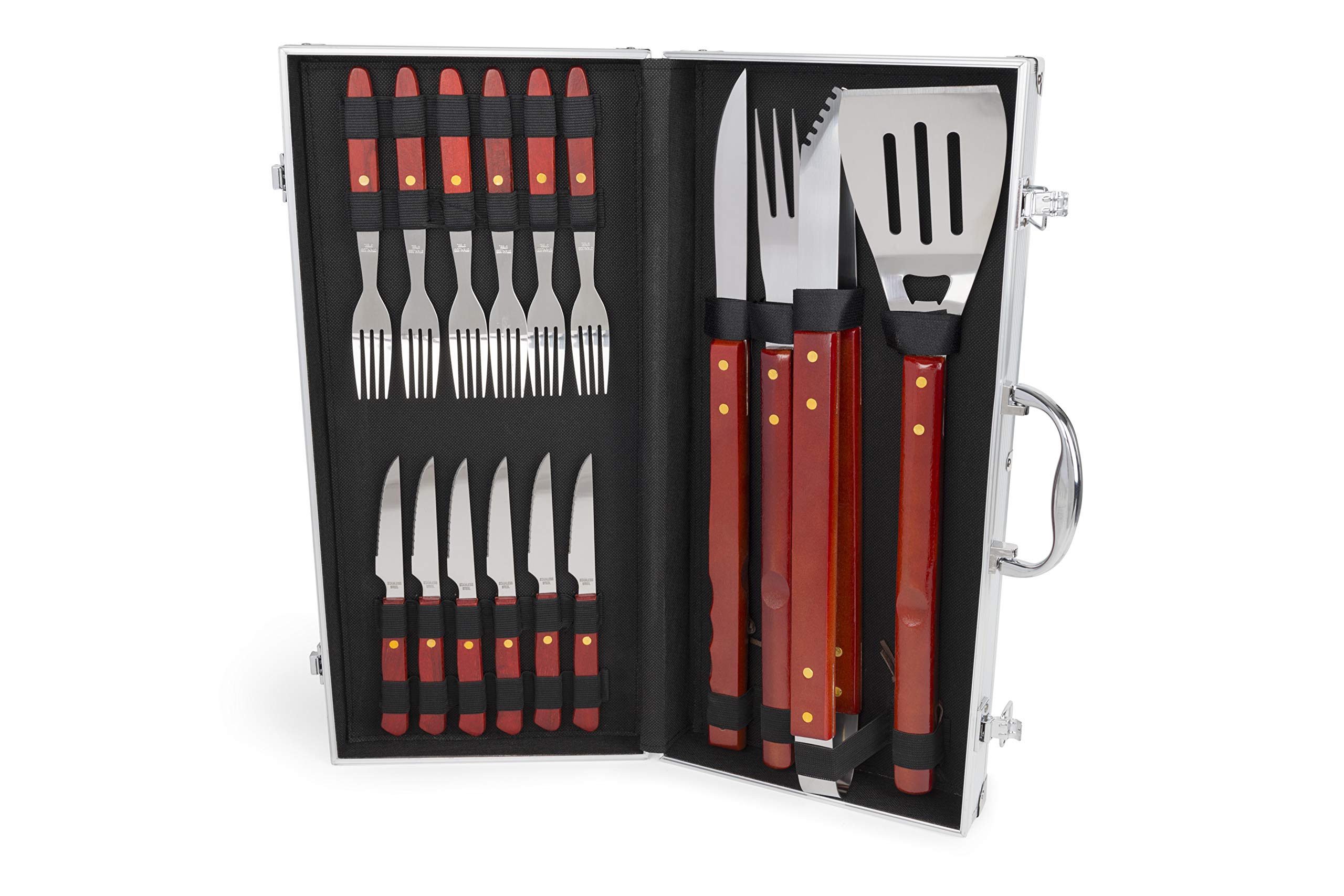 BBQ Collection 45535 - Kit de Utensilios para barbacoas (Acero)