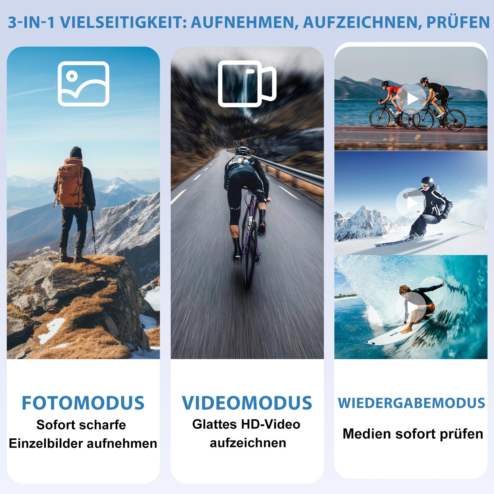 sakalaka 4K Mini Körperkamera, Tragbare Daumengroße Bodycam mit 64GB Karte, Handfreie POV Kamera, Mini Action Video Kamera, Vlogging Kamera ideal für Sport, Haustiere & Reisen