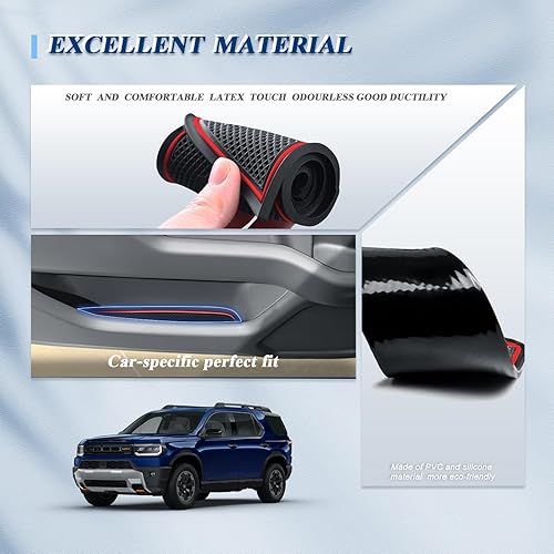 Vista 52 de BIBIBO Alfombrillas con ranura para puerta de automóvil Accord 2023 2023 2024, almohadillas de ranura para puerta de Honda Accord 2023 2024