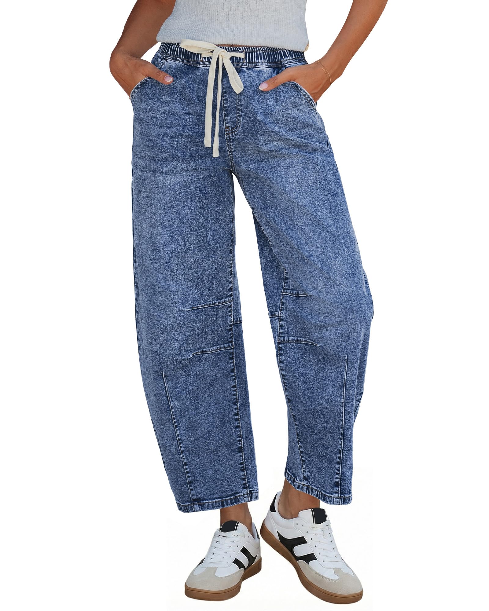 GRAPENT Barrel Jeans for Women