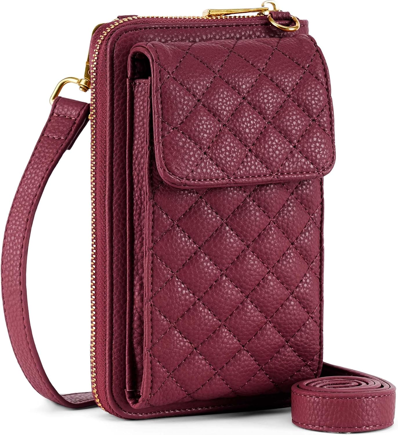 Small Crossbody Cell Phone Purse for Women - RFID Blocking Cellphone Wallet with Credit Card Slots