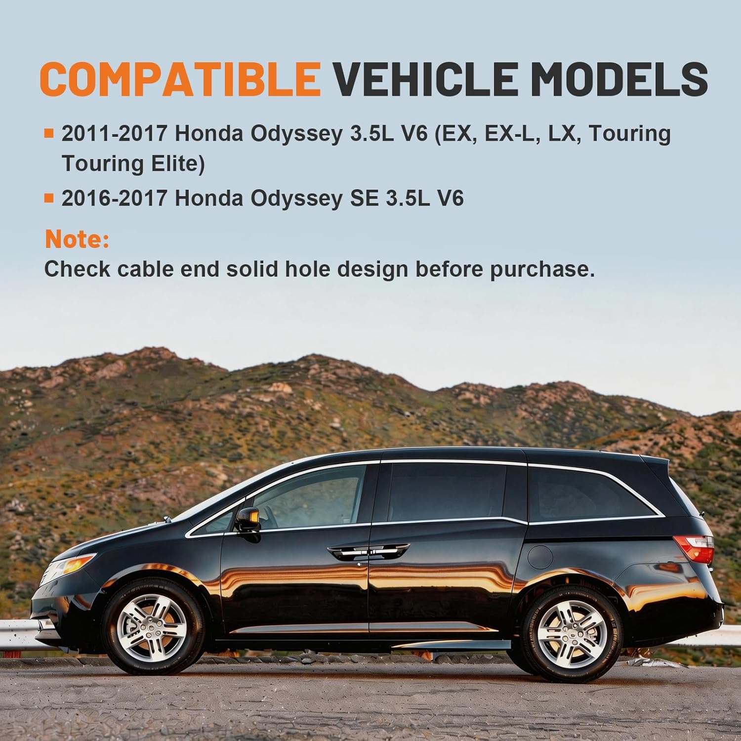 72546TK8A01 Power Sliding Door Cable Kit with Pulley Wheel Fit for 2011-2017 Honda Odyssey 5 Door LX EX EX-L Touring 3.5L V6 SOHC, Left & Right Side 72546-TK8-A01, 72546 TK8 A01(No Motor)
