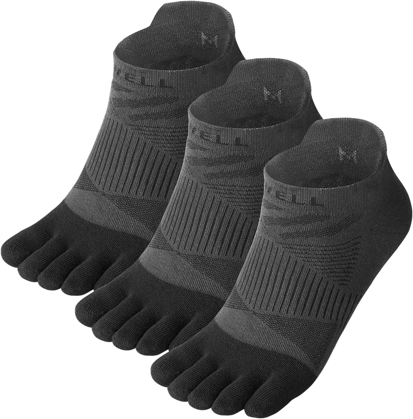 VWELL Toe Socks for Men Women COOLMAX Five Finger Socks Athletic Ankle Toe socks Breathable Moisture Wicking (3Pairs)