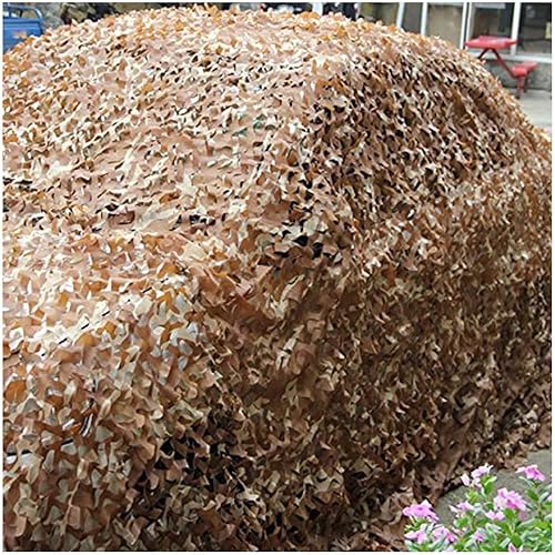 Vista 61 de Jolan Red de camuflaje de 2 × 9.8 ft 3 × 13.1 ft 3 × 16.4 ft 3 × 19.7 ft 4 × 26.2 ft 5 × 16.4 ft, red de sombra, desierto de red de camuflaje, red