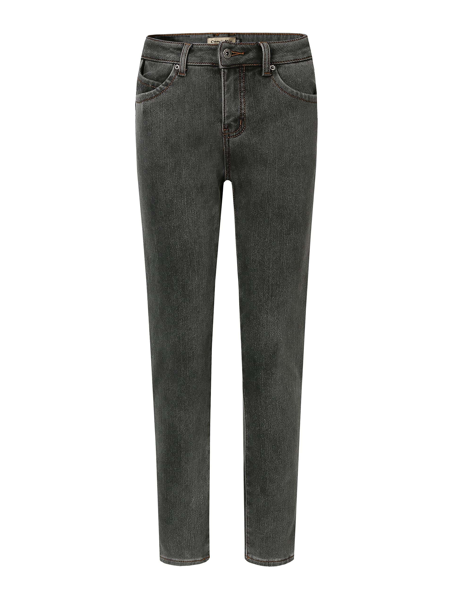 Camii Mia-Fleece-Lined-Jeans-Women-Winter Jeans Warm Pants Thermal Denim Jeggings Slim Fit Mid Rise Stretch